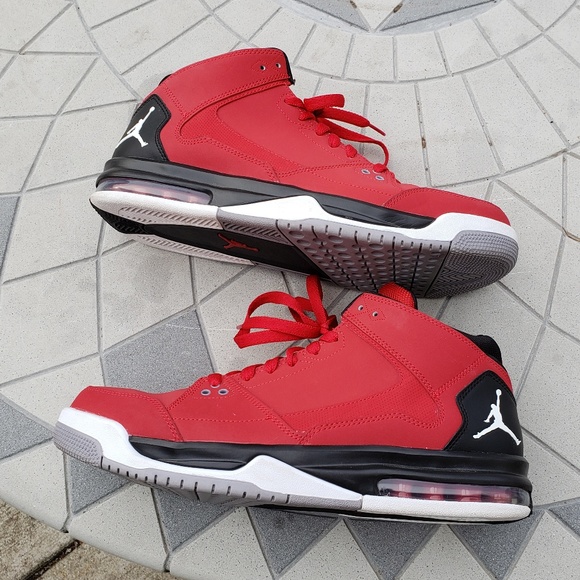 jordan flights red and black